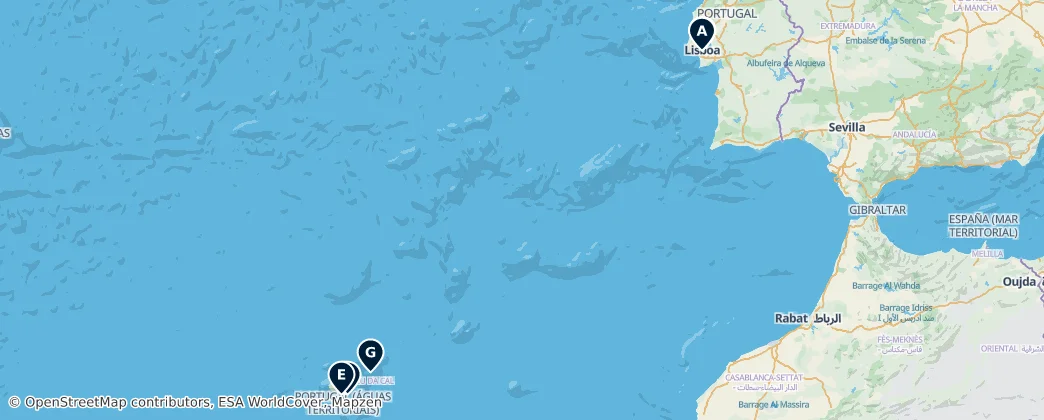 Map of Portugal