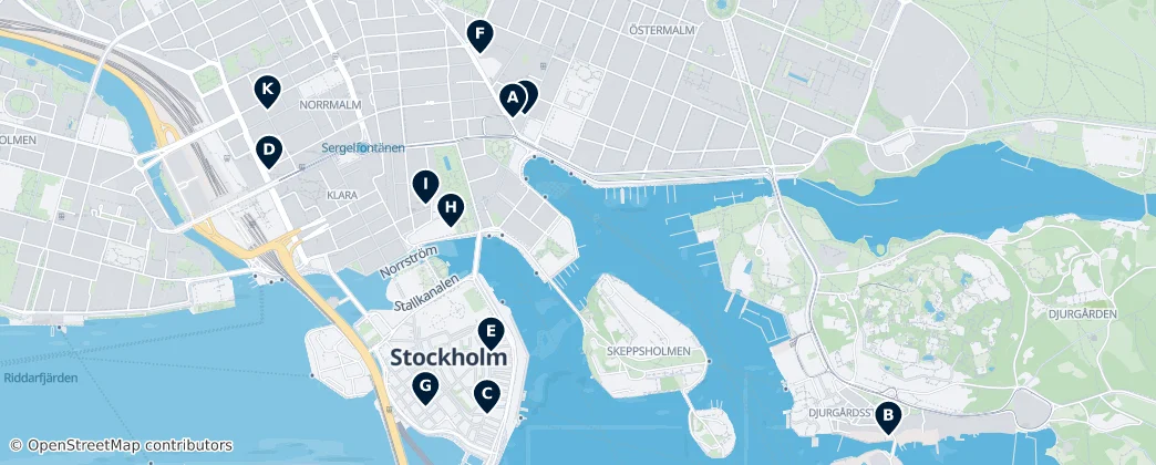 Map of Stockholm