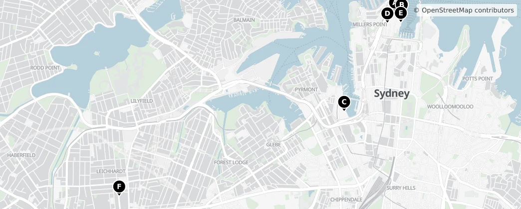 Map of Sydney
