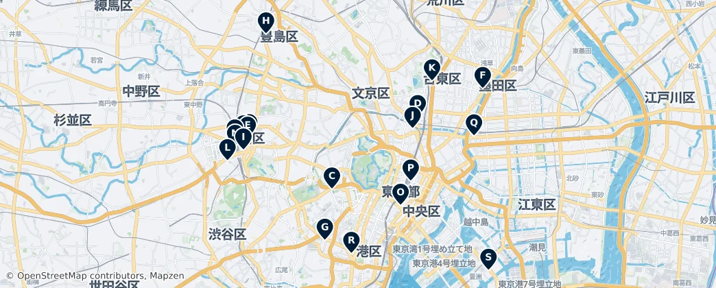 Map of Tokyo
