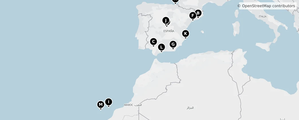 Map of Spain