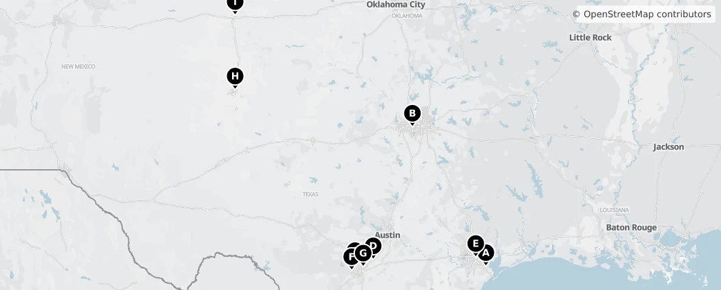 Map of Texas