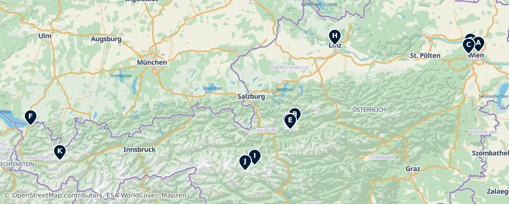 Map of Austria