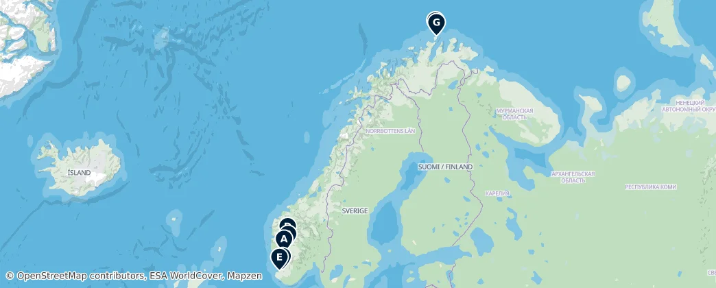 Map of Norway