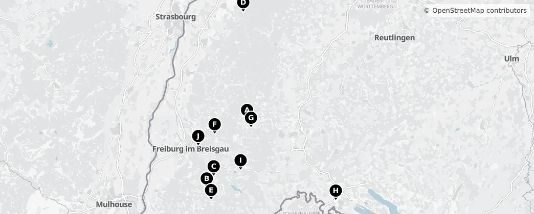 Map of Freiburg