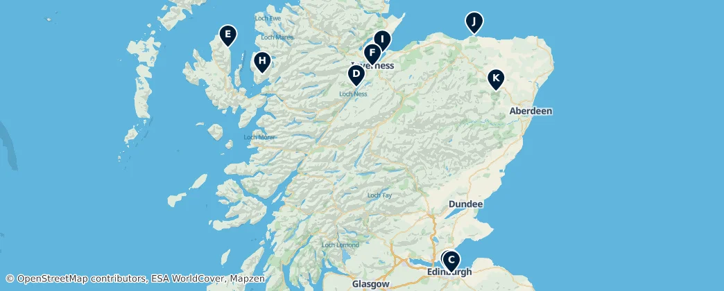 Map of Scotland