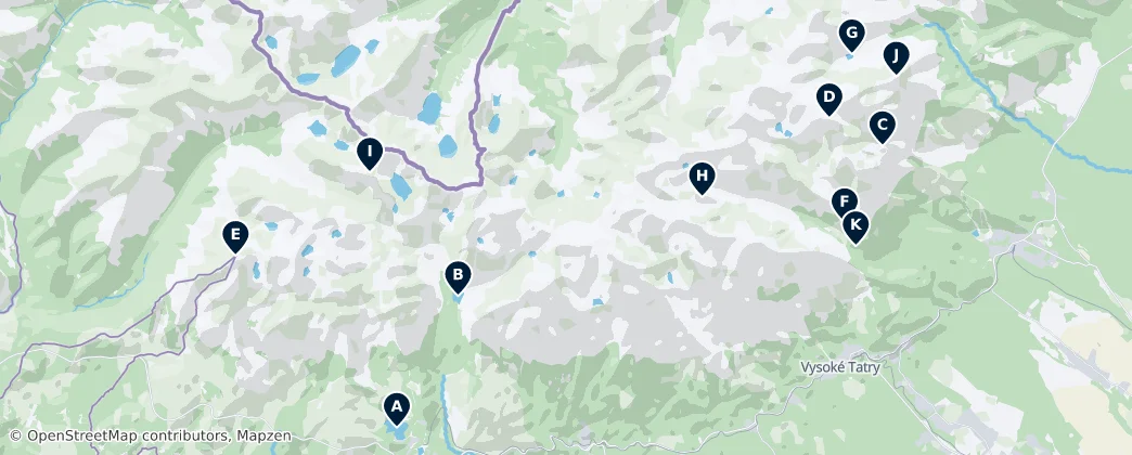 Map of Poprad District