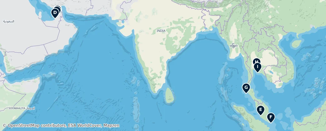 Map of Asia