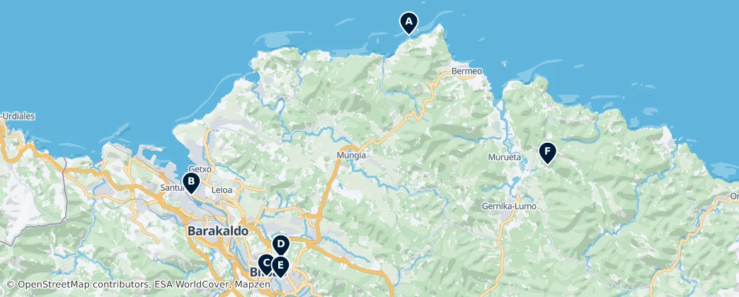 Map of Biscay