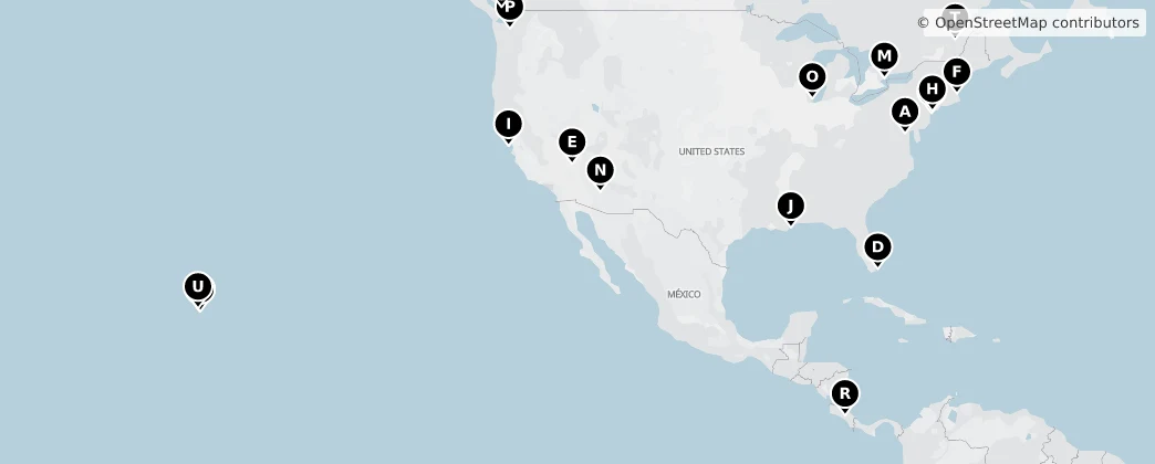 Map of North America