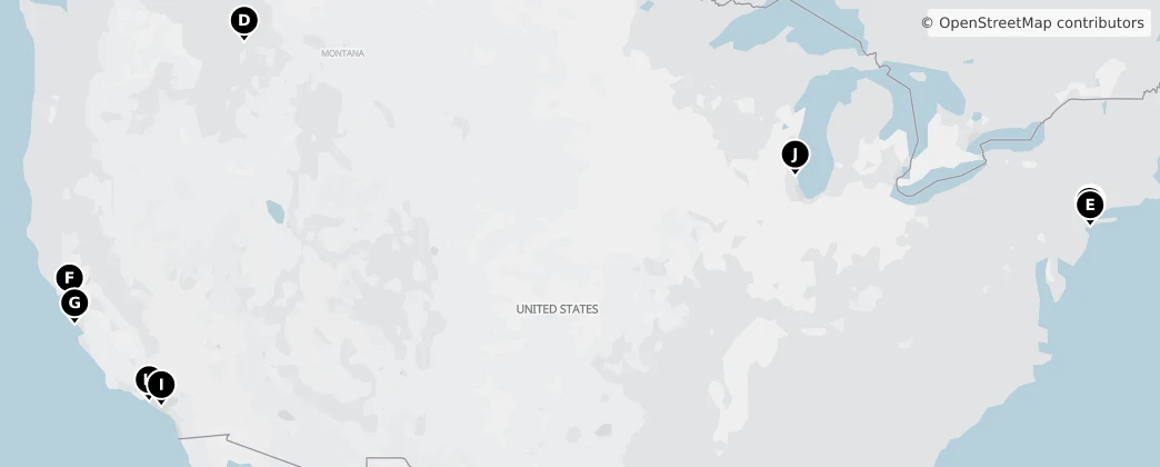 Map of North America