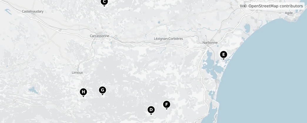Map of Aude