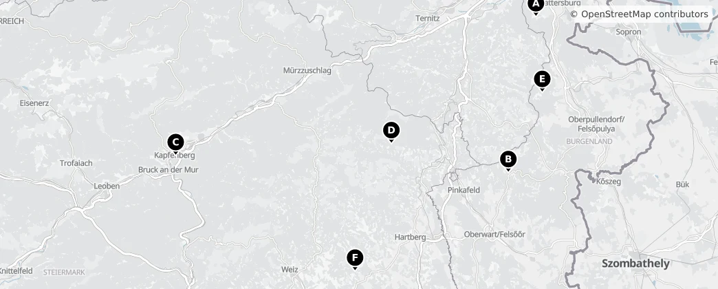 Map of Prealps East of the Mur