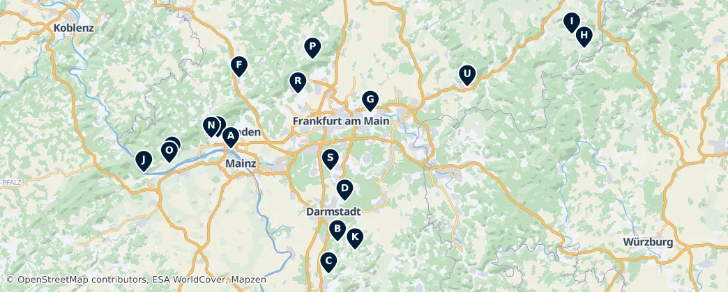 Map of Darmstadt