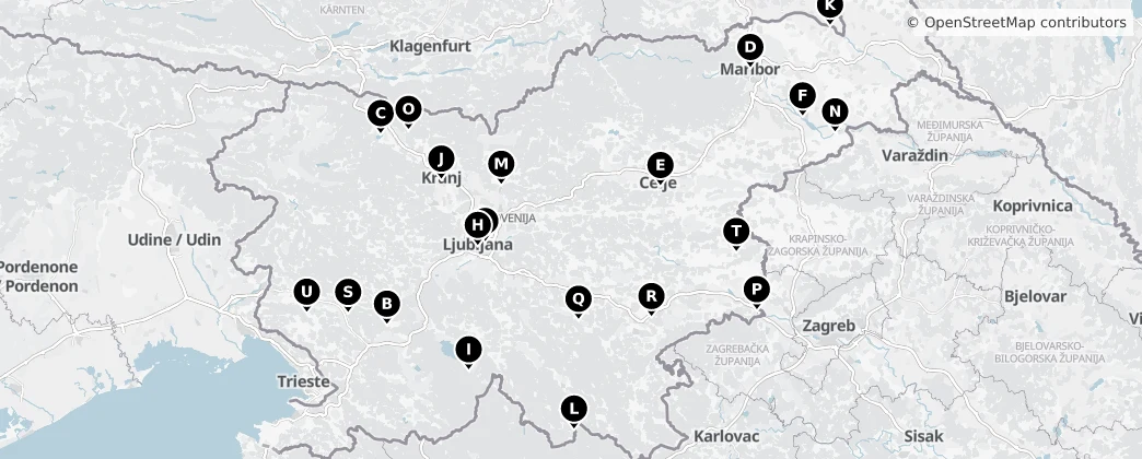 Map of Slovenia