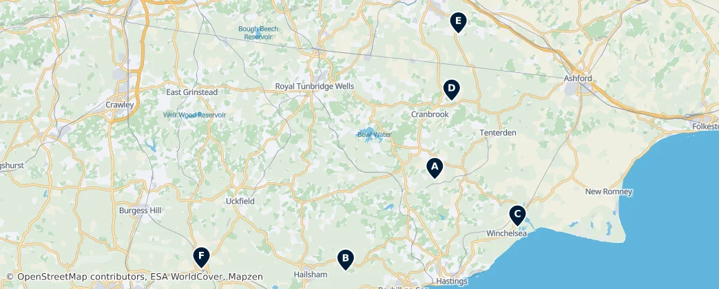 Map of The Weald