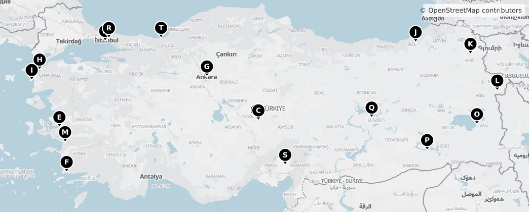 Map of Turkey