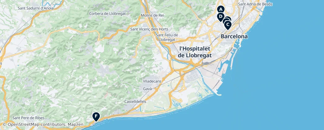 Map of Catalonia