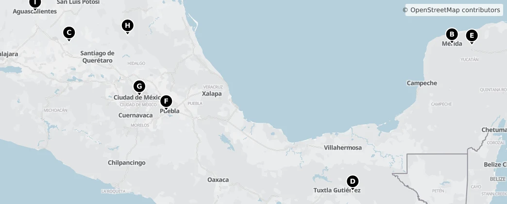 Map of Mexico