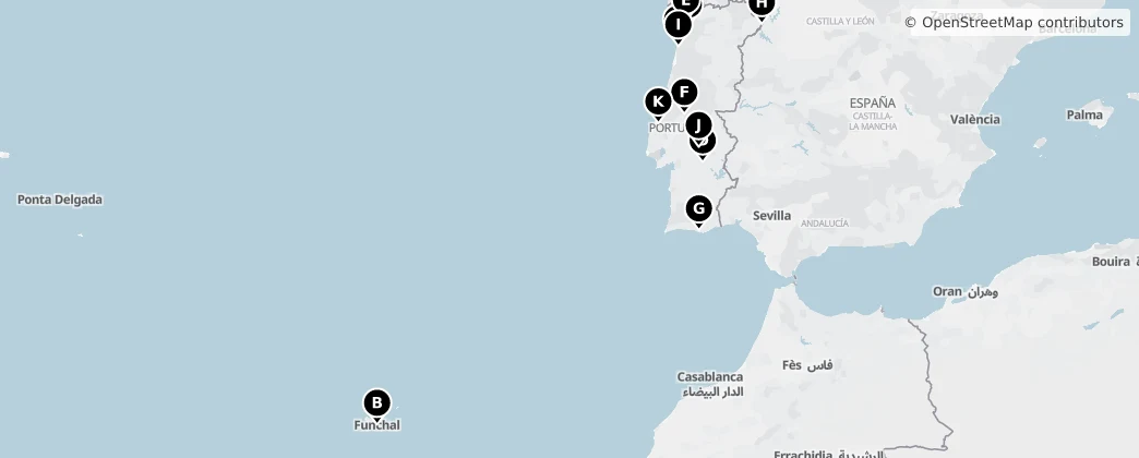 Map of Portugal