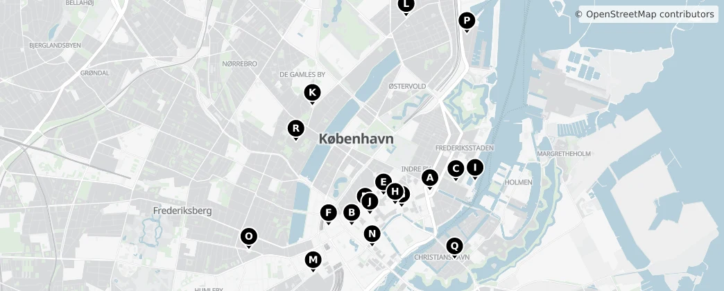Map of Copenhagen