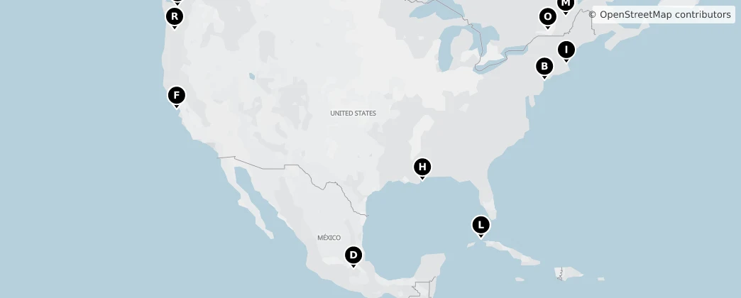 Map of North America