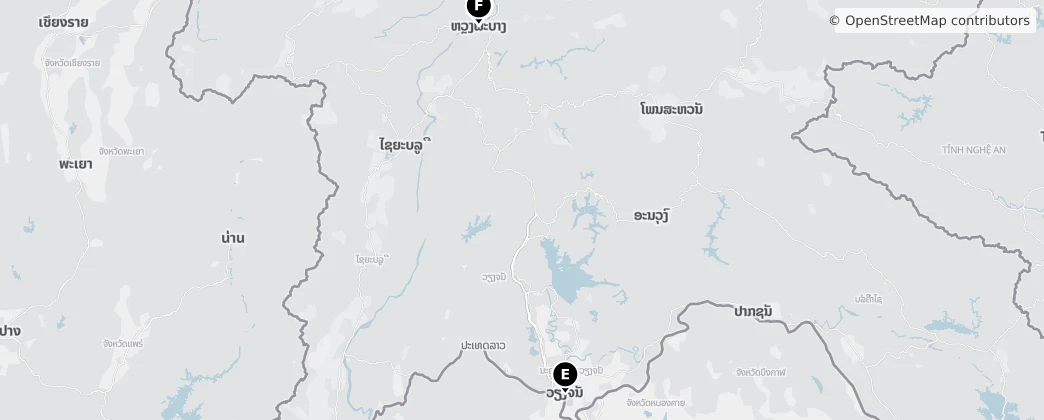Map of Laos