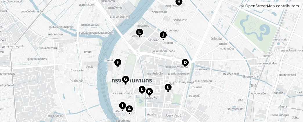Map of Phra Nakhon