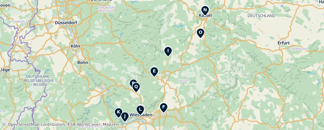 Map of Hesse