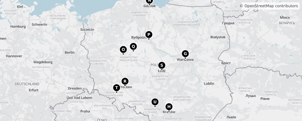 Map of Poland