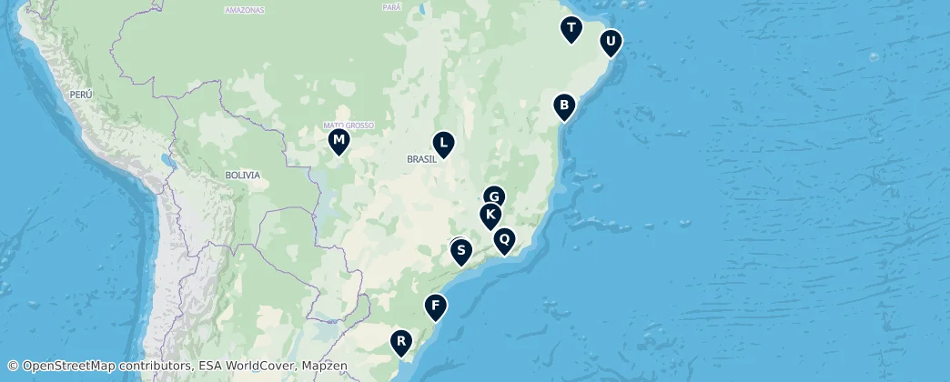 Map of Brazil
