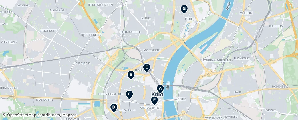 Map of Cologne