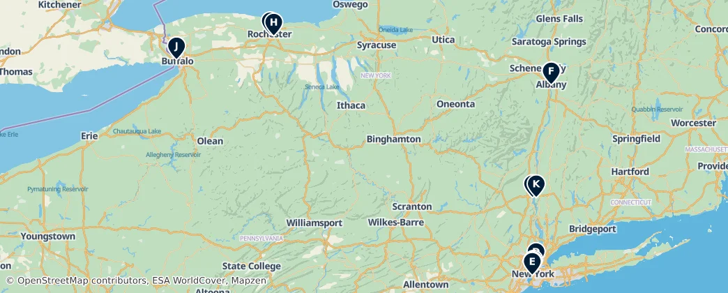 Map of New York