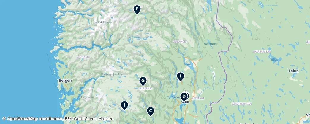 Map of East Land