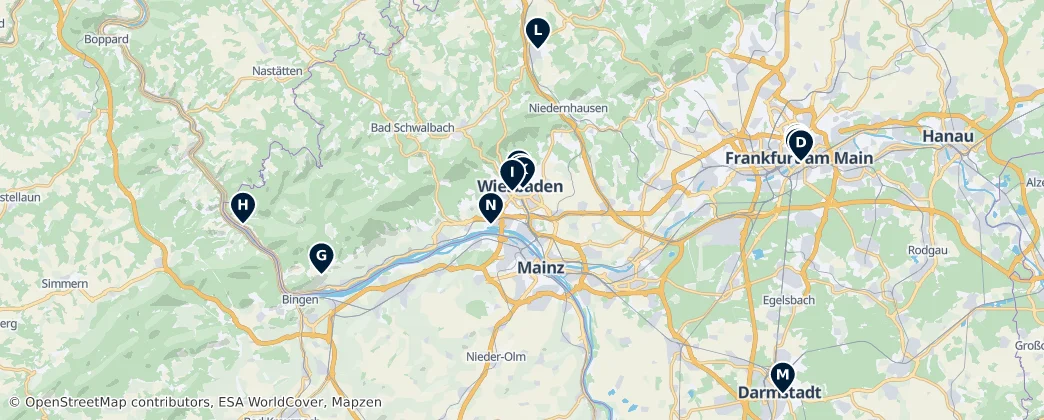 Map of Darmstadt