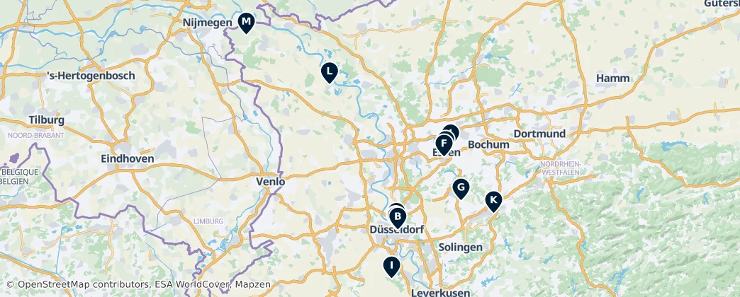 Map of Düsseldorf