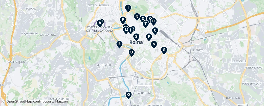 Map of Rome