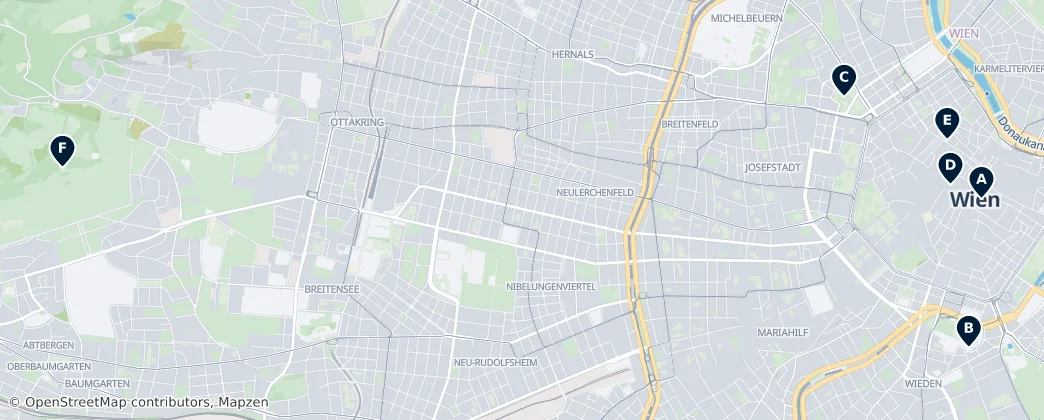 Map of Vienna Woods