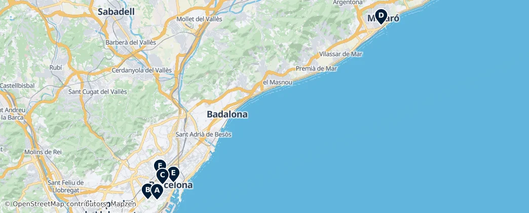 Map of Catalonia