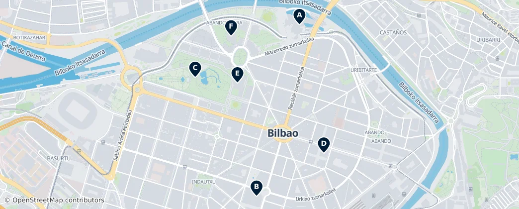 Map of Abando