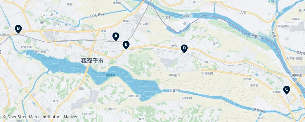 Map of Abiko