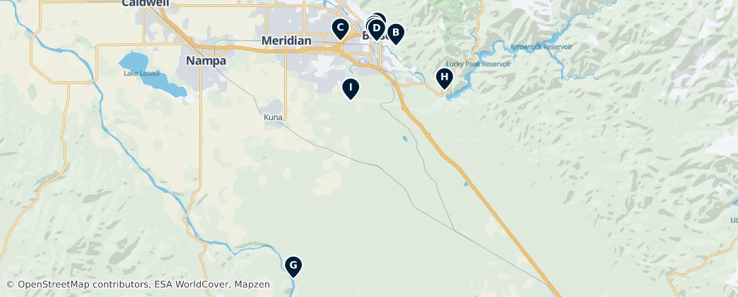 Map of Ada County