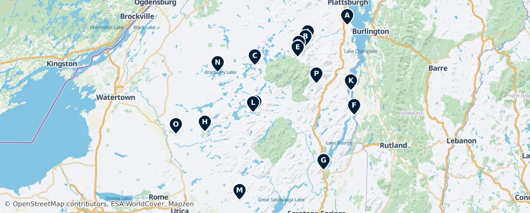 Map of Adirondack Park