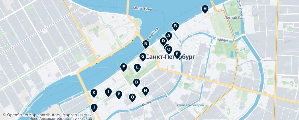 Map of Admiralteysky Island