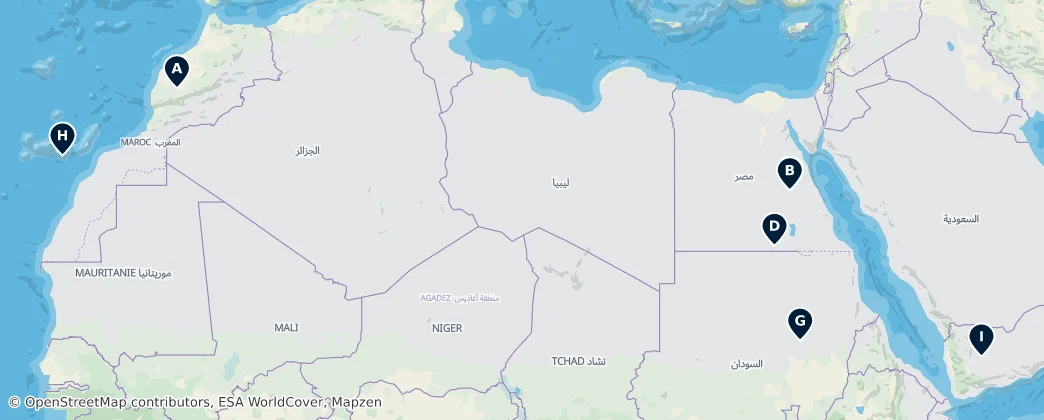Map of Afrika