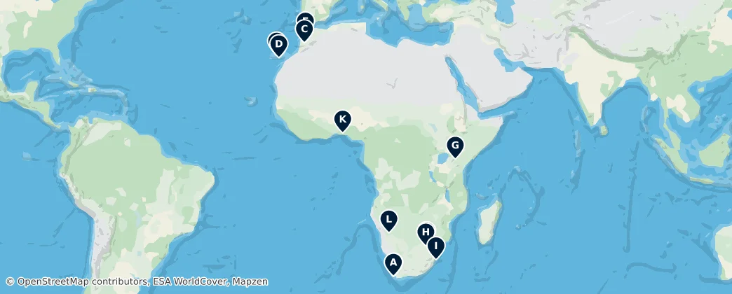 Map of Afrika