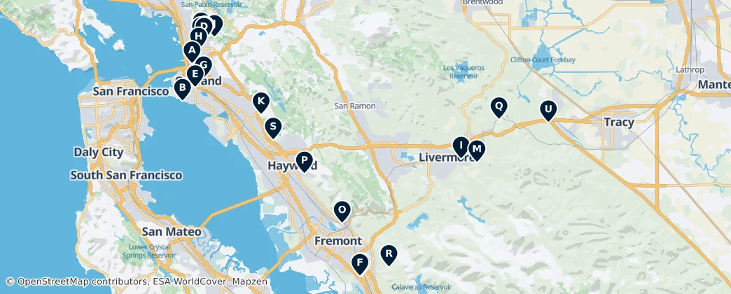 Map of Alameda County