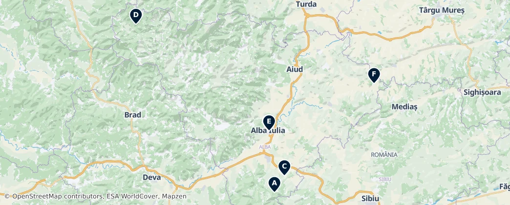 Map of Alba