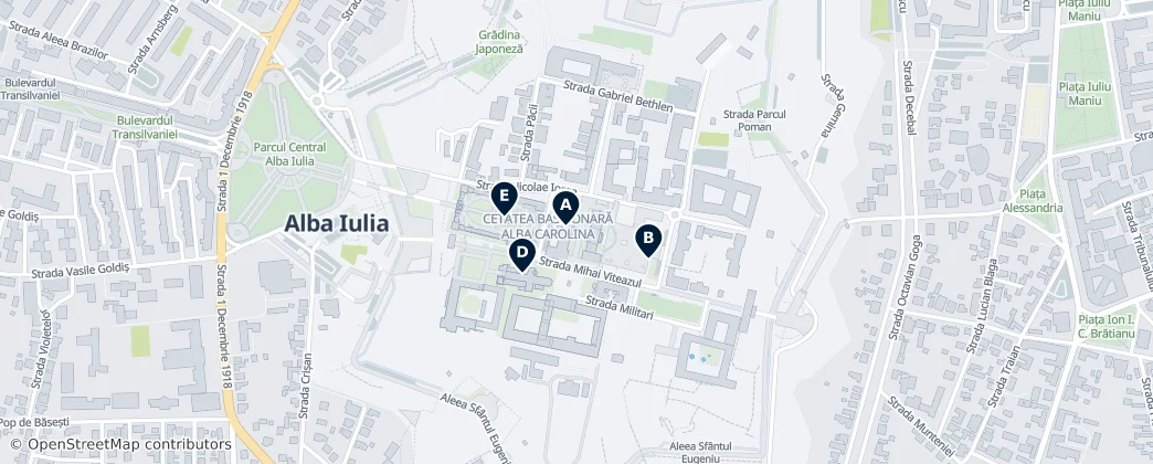 Map of Alba Iulia