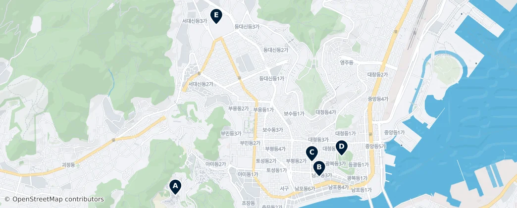 Map of Bus Stop